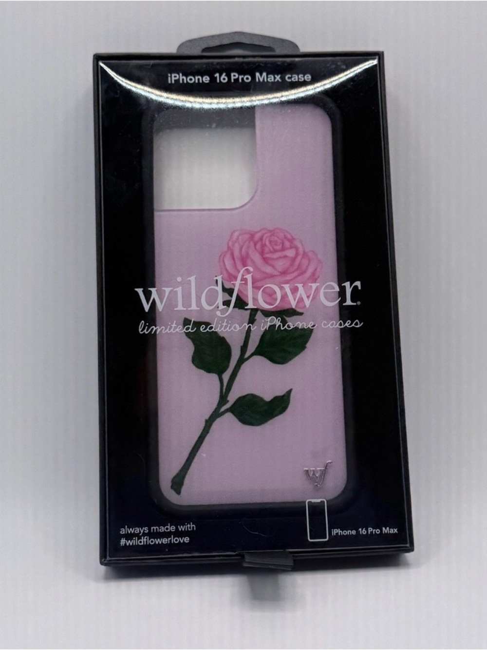 Wildflower pink rose case ~ 16 pro max